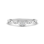 Load image into Gallery viewer, petite-claddagh-heart-diamond-rings-in-white-gold-FD10965R-NL-WG
