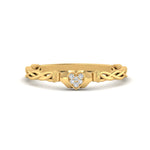 Load image into Gallery viewer, petite-claddagh-heart-diamond-rings-in-yellow-gold-FD10965R-NL-YG
