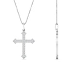 Load image into Gallery viewer, petite-diamond-cross-pendant-in-white-gold-FDPD10868ANGLE2-NL-WG
