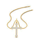 Load image into Gallery viewer, petite-diamond-cross-pendant-in-yellow-gold-FDPD10868-NL-YG
