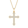 Load image into Gallery viewer, petite-diamond-cross-pendant-in-yellow-gold-FDPD10868ANGLE1-NL-YG