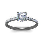 Load image into Gallery viewer, petite-hidden-halo-asscher-cut-diamond-engagement-ring-in-black-gold-FD9168ASRANGLE3-NL-BG
