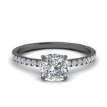 Load image into Gallery viewer, petite-hidden-halo-cushion-cut-diamond-engagement-ring-in-black-gold-FD9168CURANGLE3-NL-BG
