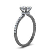 Load image into Gallery viewer, petite-hidden-halo-cushion-cut-diamond-engagement-ring-in-black-gold-FD9168CURANGLE3-NL-BG