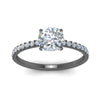 Load image into Gallery viewer, petite-hidden-halo-cushion-cut-diamond-engagement-ring-in-black-gold-FD9168CURANGLE3-NL-BG