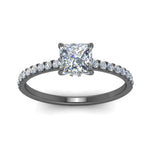 Load image into Gallery viewer, petite-hidden-halo-princess-cut-diamond-engagement-ring-in-black-gold-FD9168PRRANGLE3-NL-BG
