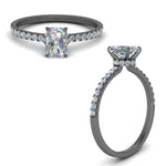 Load image into Gallery viewer, petite-hidden-halo-radiant-cut-diamond-engagement-ring-in-black-gold-FD9168RARANGLE3-NL-BG
