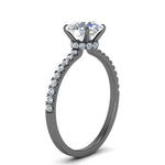 Load image into Gallery viewer, petite-hidden-halo-round-cut-diamond-engagement-ring-in-black-gold-FD9168RORANGLE3-NL-BG
