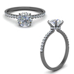 Load image into Gallery viewer, petite-hidden-halo-round-cut-diamond-engagement-ring-in-black-gold-FD9168RORANGLE3-NL-BG
