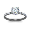 Load image into Gallery viewer, petite-hidden-halo-round-cut-diamond-engagement-ring-in-black-gold-FD9168RORANGLE3-NL-BG