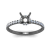 Load image into Gallery viewer, petite-hidden-halo-semi-mount-diamond-engagement-ring-in-black-gold-FD9168SMRANGLE3-NL-BG