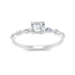 Load image into Gallery viewer, petite-marquise-diamond-asscher-cut-engagement-ring-in-FD9939ASR-NL-WG
