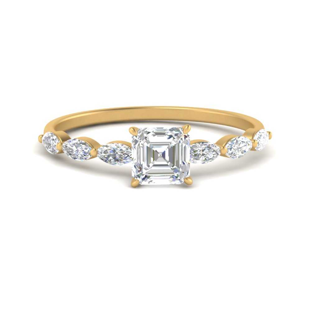 petite-marquise-diamond-asscher-cut-engagement-ring-in-FD9939ASR-NL-YG