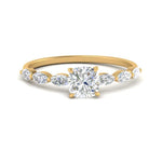 Load image into Gallery viewer, petite-marquise-diamond-cushion-cut-engagement-ring-in-FD9939CUR-NL-YG