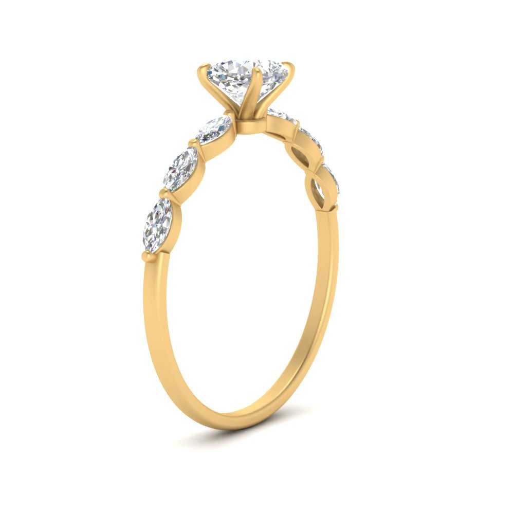 petite-marquise-diamond-cushion-cut-engagement-ring-in-FD9939CUR-NL-YG
