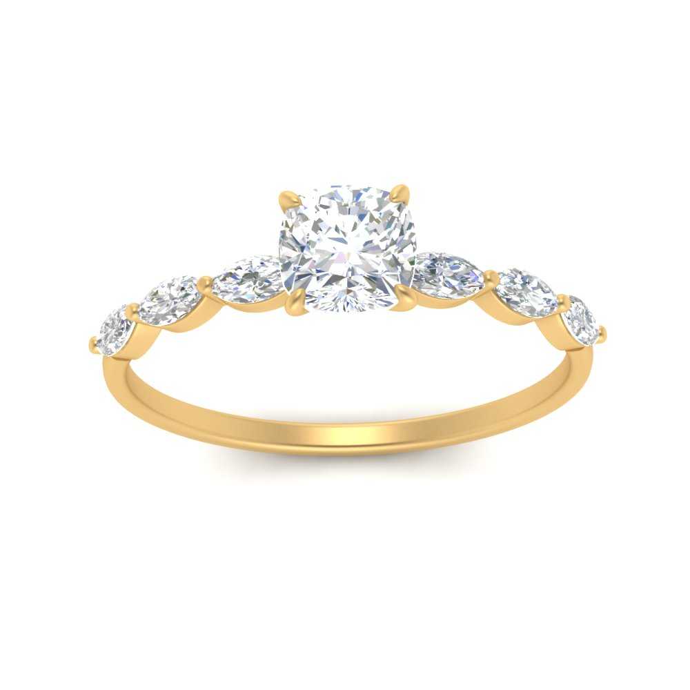 petite-marquise-diamond-cushion-cut-engagement-ring-in-FD9939CUR-NL-YG
