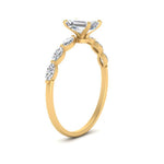 Load image into Gallery viewer, petite-marquise-diamond-emerald-cut-engagement-ring-in-FD9939EMR-NL-YG
