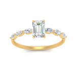 Load image into Gallery viewer, petite-marquise-diamond-emerald-cut-engagement-ring-in-FD9939EMR-NL-YG

