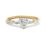 Load image into Gallery viewer, petite-marquise-diamond-heart-shaped-engagement-ring-in-FD9939HTR-NL-YG
