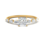 Load image into Gallery viewer, petite-marquise-diamond-princess-cut-engagement-ring-in-FD9939PRR-NL-YG