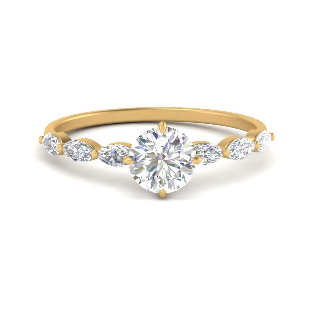 petite-marquise-diamond-round-cut-engagement-ring-in-FD9939ROR-NL-YG