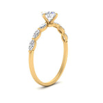 Load image into Gallery viewer, petite-marquise-diamond-round-cut-engagement-ring-in-FD9939ROR-NL-YG