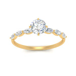 Load image into Gallery viewer, petite-marquise-diamond-round-cut-engagement-ring-in-FD9939ROR-NL-YG
