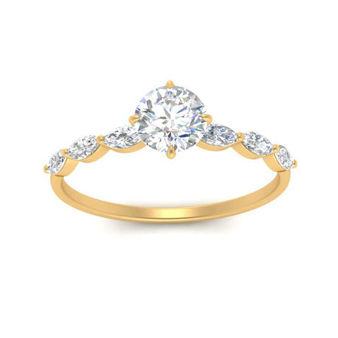 petite-marquise-diamond-round-cut-engagement-ring-in-FD9939ROR-NL-YG