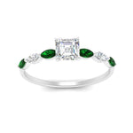 Load image into Gallery viewer, petite-marquise-emerald-asscher-cut-engagement-ring-in-FD9939ASRGEMGR-NL-WG
