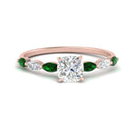 Load image into Gallery viewer, petite-marquise-emerald-cushion-cut-engagement-ring-in-FD9939CURGEMGR-NL-RG