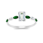 Load image into Gallery viewer, petite-marquise-emerald-emerald-cut-engagement-ring-in-FD9939EMRGEMGR-NL-WG
