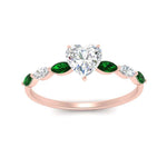 Load image into Gallery viewer, petite-marquise-emerald-heart-shaped-engagement-ring-in-FD9939HTRGEMGR-NL-RG
