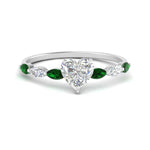 Load image into Gallery viewer, petite-marquise-emerald-heart-shaped-engagement-ring-in-FD9939HTRGEMGR-NL-WG
