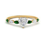Load image into Gallery viewer, petite-marquise-emerald-heart-shaped-engagement-ring-in-FD9939HTRGEMGR-NL-YG
