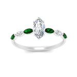 Load image into Gallery viewer, petite-marquise-emerald-marquise-cut-engagement-ring-in-FD9939MQRGEMGR-NL-WG