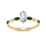 Load image into Gallery viewer, petite-marquise-emerald-marquise-cut-engagement-ring-in-FD9939MQRGEMGR-NL-YG