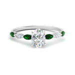 Load image into Gallery viewer, petite-marquise-emerald-oval-shaped-engagement-ring-in-FD9939OVRGEMGR-NL-WG
