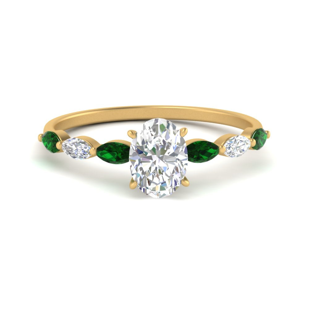petite-marquise-emerald-oval-shaped-engagement-ring-in-FD-9939OVRGEMGR-NL-YG