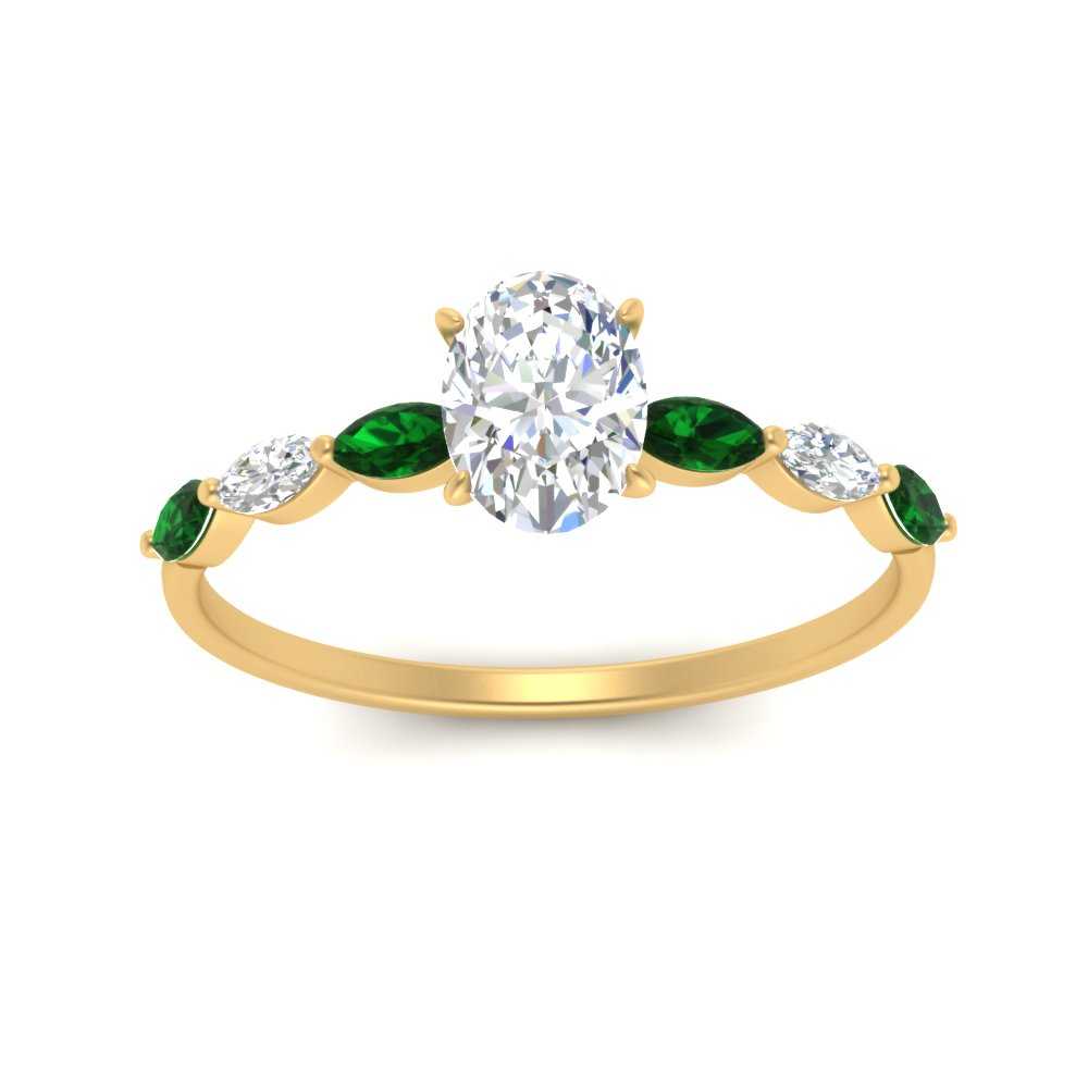 petite-marquise-emerald-oval-shaped-engagement-ring-in-FD-9939OVRGEMGR-NL-YG