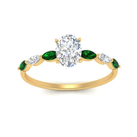 petite-marquise-emerald-oval-shaped-engagement-ring-in-FD-9939OVRGEMGR-NL-YG