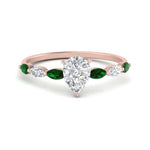 Load image into Gallery viewer, petite-marquise-emerald-pear-shaped-engagement-ring-in-FD9939PERGEMGR-NL-RG