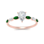 Load image into Gallery viewer, petite-marquise-emerald-pear-shaped-engagement-ring-in-FD9939PERGEMGR-NL-RG