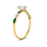 Load image into Gallery viewer, petite-marquise-emerald-pear-shaped-engagement-ring-in-FD9939PERGEMGR-NL-YG