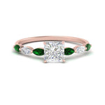 Load image into Gallery viewer, petite-marquise-emerald-princess-cut-engagement-ring-in-FD9939PRRGEMGR-NL-RG