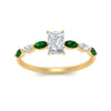 Load image into Gallery viewer, petite-marquise-emerald-radiant-cut-engagement-ring-in-FD9939RARGEMGR-NL-YG