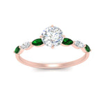 Load image into Gallery viewer, petite-marquise-emerald-round-cut-engagement-ring-in-FD9939RORGEMGR-NL-RG