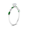 Load image into Gallery viewer, petite-marquise-emerald-round-cut-engagement-ring-in-FD9939RORGEMGR-NL-WG