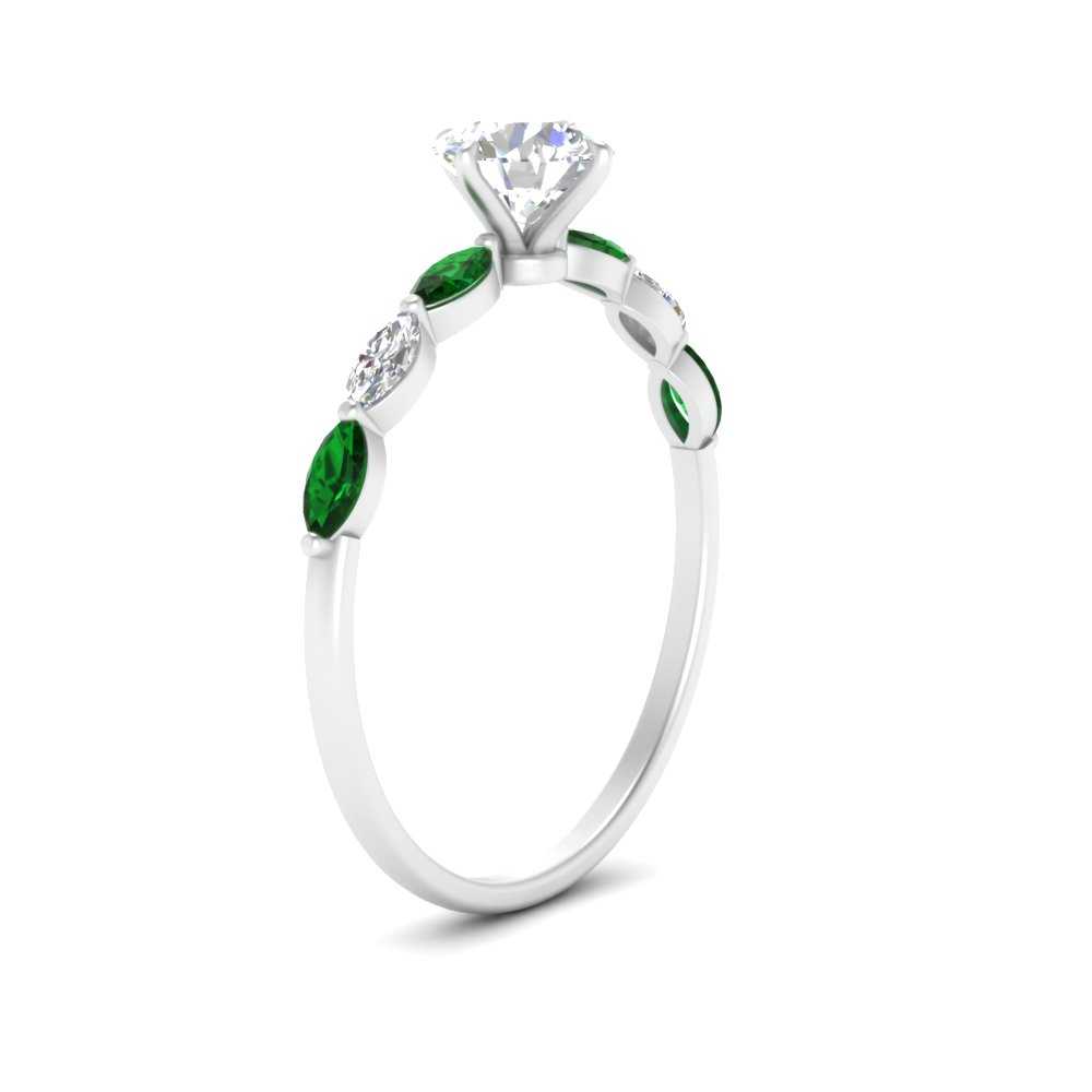 petite-marquise-emerald-round-cut-engagement-ring-in-FD9939RORGEMGR-NL-WG