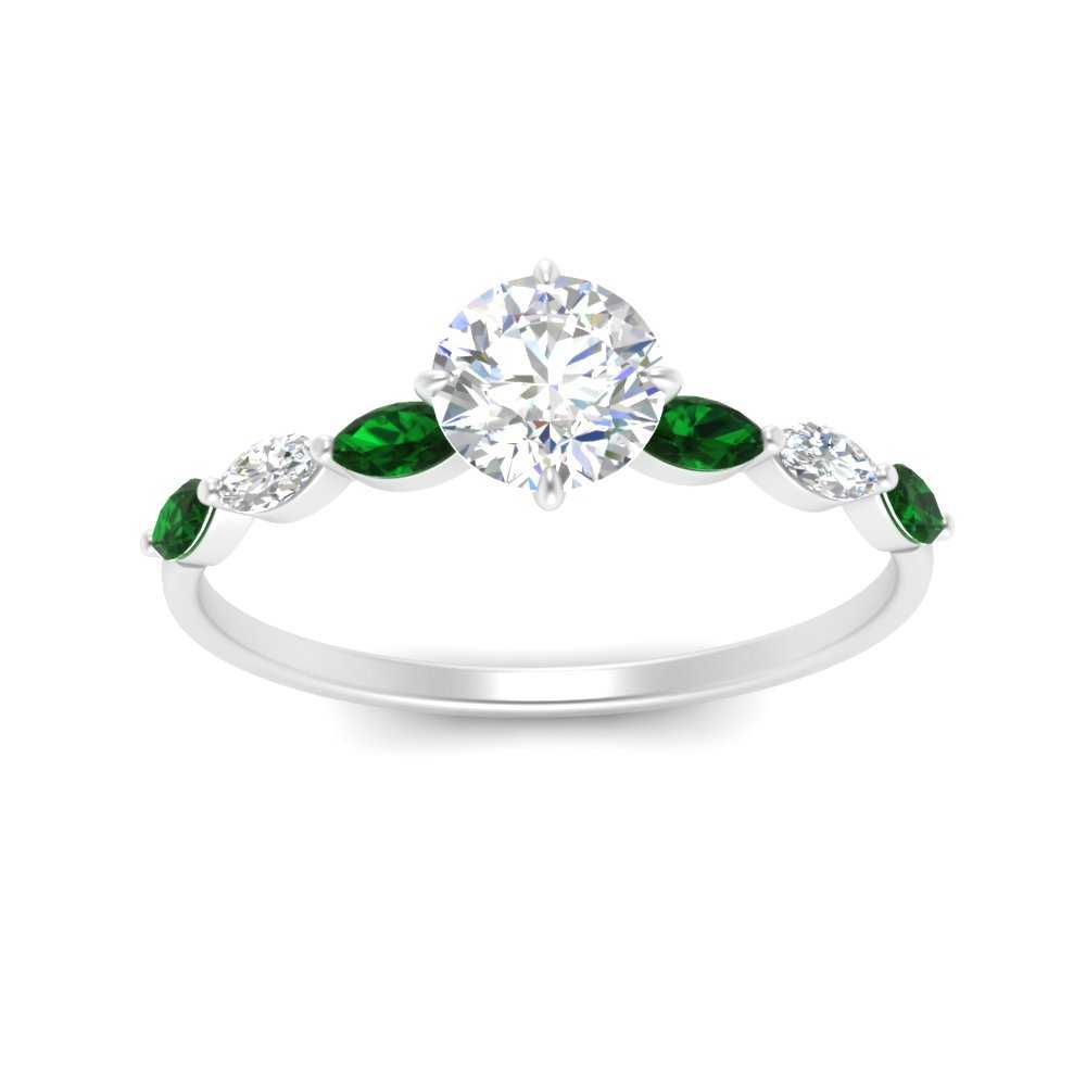 petite-marquise-emerald-round-cut-engagement-ring-in-FD9939RORGEMGR-NL-WG