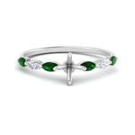 Load image into Gallery viewer, petite-marquise-emerald-semi-mount-engagement-ring-in-FD-9939SMRGEMGR-NL-WG